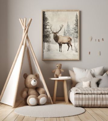 Elk Winter Nostalgia