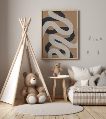 Brown and black art 5