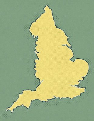 Golden England Map