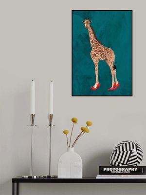 Giraffe turquouise heels