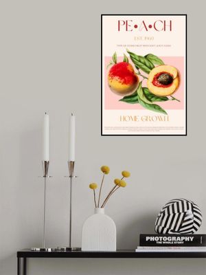 Vintage Style Peach Illustration