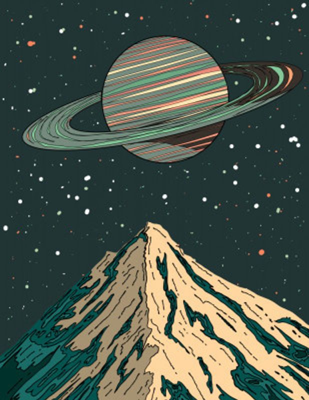 Abstract retro Space
