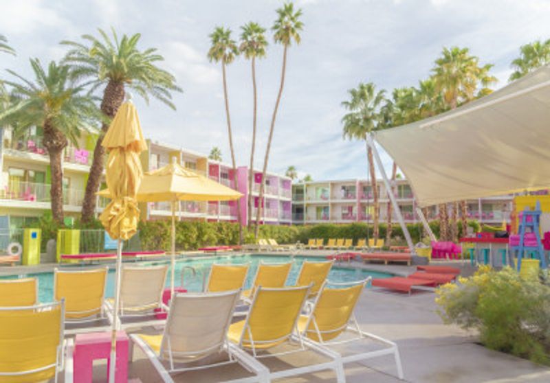 Poolside at the Saguaro Hotel - Palm Springs