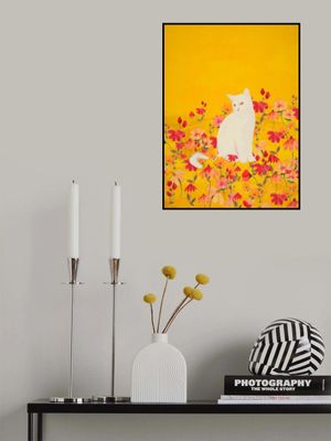 Cat In a Field of Flowers