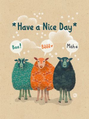 Sheep's Cheerful Greeting