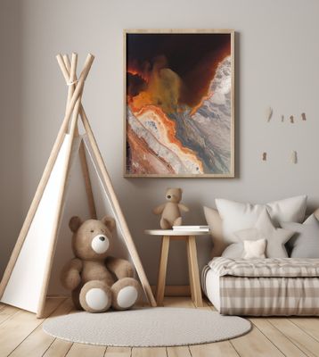 Aerial View of a Abstract Landscape