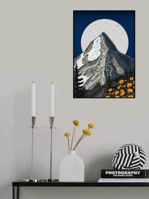 Switzerland Ski Capped Mountain