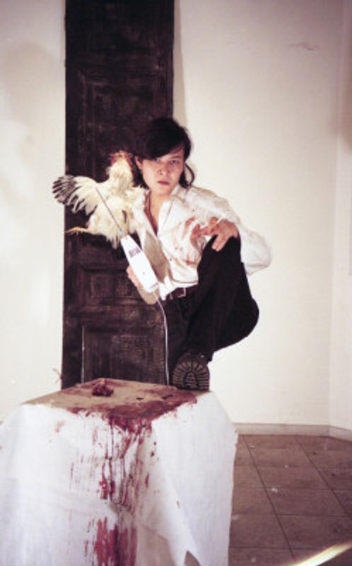 Koraz Bird, Kanat Ibragimov - 2 Photo documentation of the project that took place in Moscow, Marat Gelman Gallery. January 12, 1997.