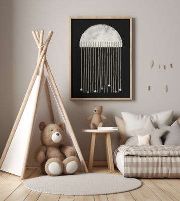 Midnight Whispers Abstraction