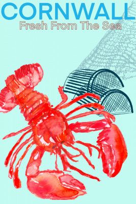 Cornwall Fresh From the Sea Poster