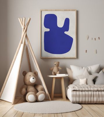 Blue and white art 8