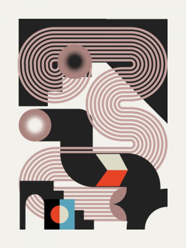 Geometric Shapes with Bold Lines