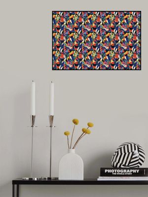 Vibrant Flowery Waves