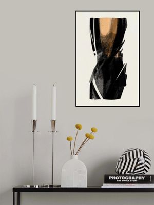 Black Figure On Neutral Background