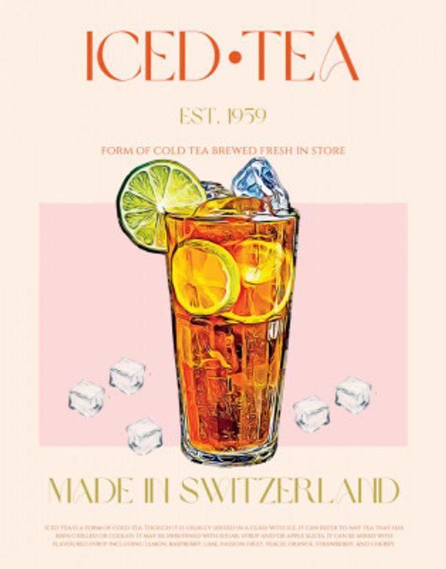 Refreshing Glass of Iced Tea