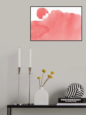 Minimal Pink Abstract 05 Mountain