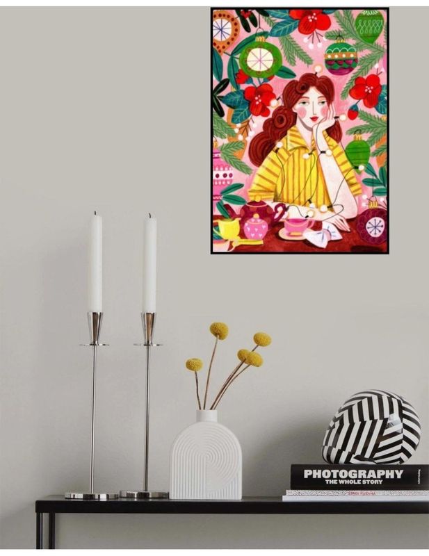 Retro Christmas Woman