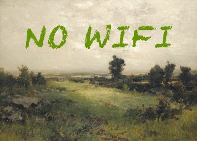 No WiFi / Oil Painting Landscape