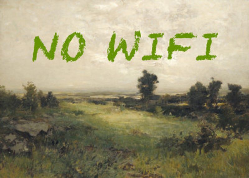 No WiFi / Oil Painting Landscape