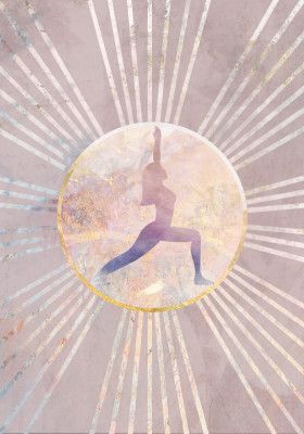 Pink Yoga Sun Rays