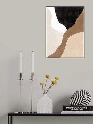 Abstract Beige and Brown Art