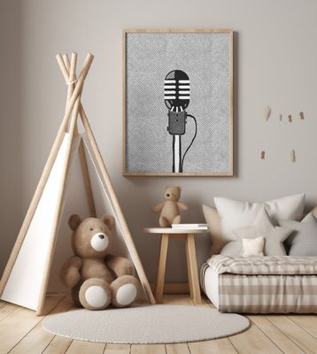 Vintage Design Microphone