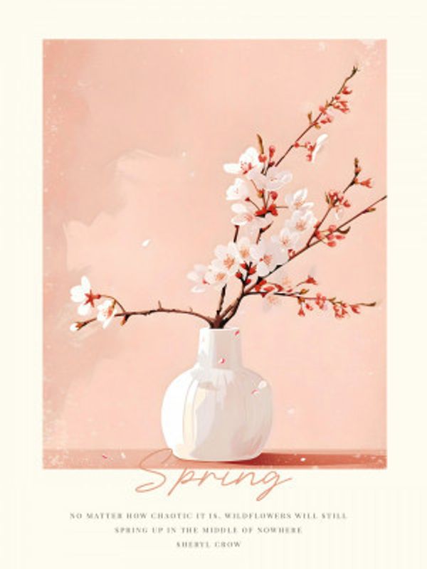 Cherry Blossom Vase