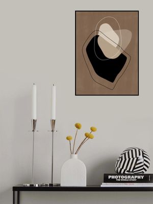 Layered Organic Shapes in Neutral Tones