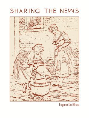 Line Art Minimalist – Sharing the News – Eugene De Blaas – Classic Painting