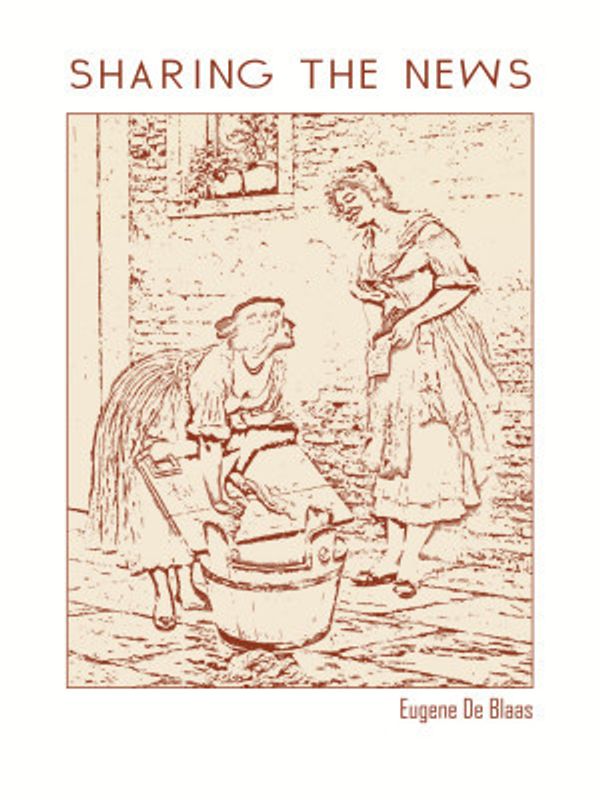 Line Art Minimalist – Sharing the News – Eugene De Blaas – Classic Painting