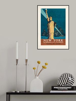 New York, the Wonder City of the World Travel By Train (1927) Poster By Adolph Treidler