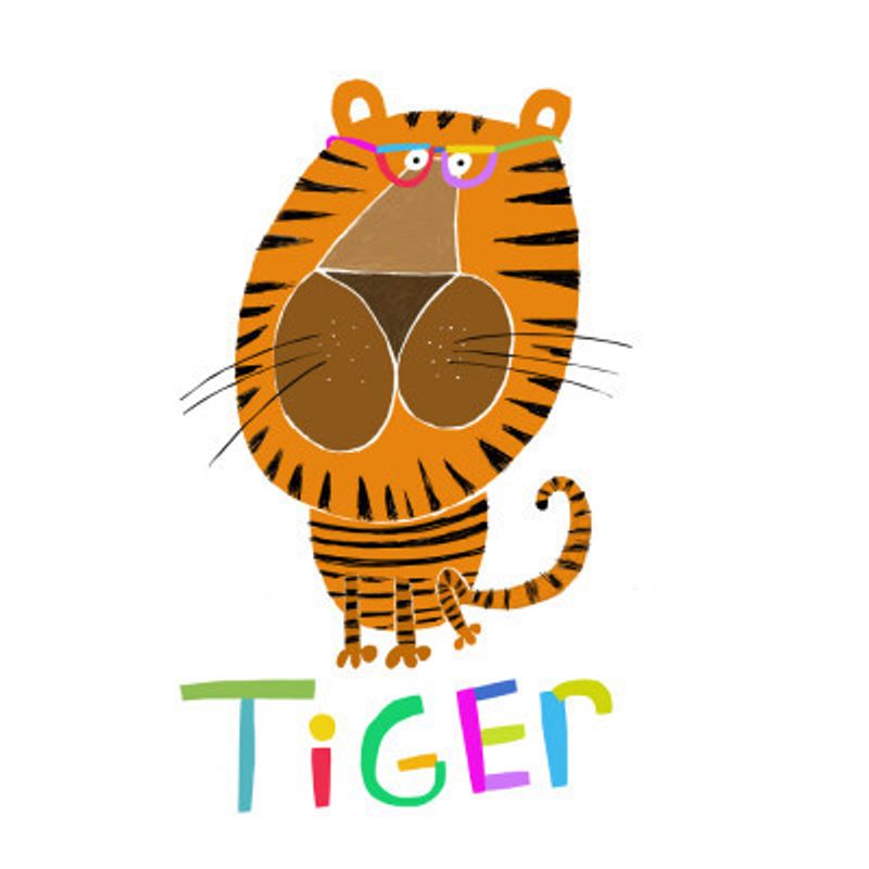 Dal 122b Tiger Dots 35x35