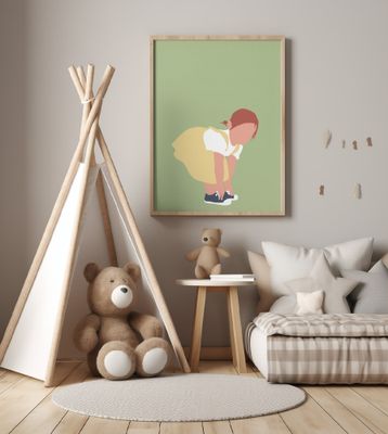 Lilou - Redhead Girl Silhouette