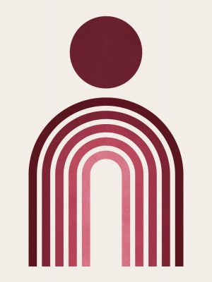 Arched Lines and Circle