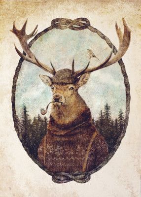 Deer Dressed In Cozy Attire