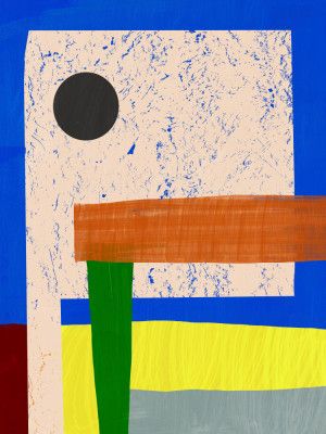 Minimalist Abstract Design with Geometric Shapes