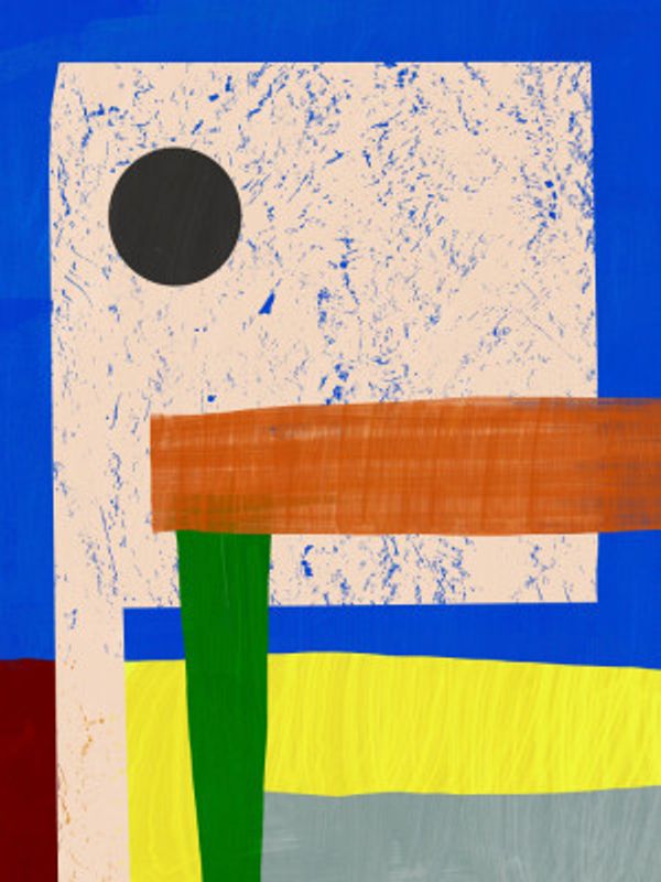 Minimalist Abstract Design with Geometric Shapes