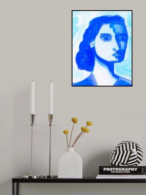 The deep thinker blue