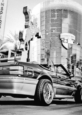 Las Vegas Car B&w
