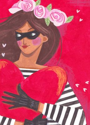 Portrait woman you stole my heart