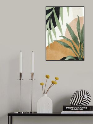 Abstract Art Tropical Leaves