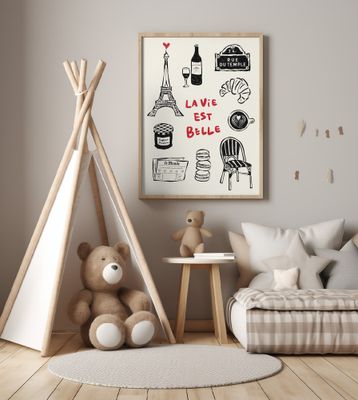 La Vie Est Belle - Paris Poster