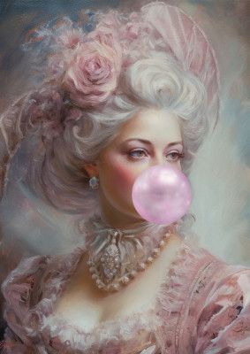 Pastel Marie Antoinette Bubble-Gum