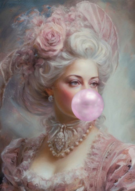 Pastel Marie Antoinette Bubble-Gum