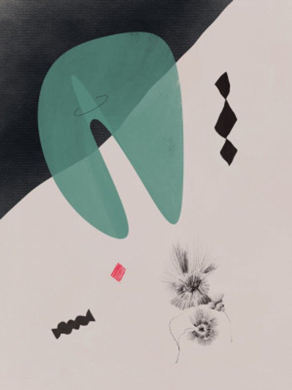 Geometric Shapes with Bold Color