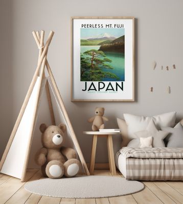 1930s Japan Travel Poster Japanese Government Railways