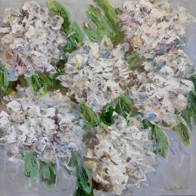 White Hydrangea Bloom