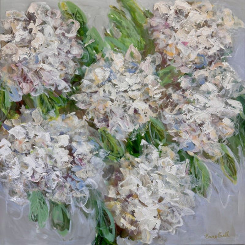 White Hydrangea Bloom