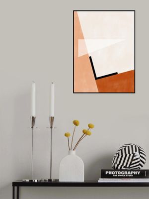 Abstract Geometric Art With Muted Tones