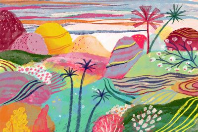 Dreamy Hills Landscape